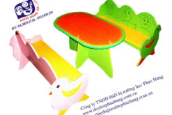 BỘ BÀN HÌNH QUẢ DƯA GHẾ HÌNH THÚ-BG16