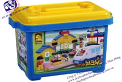 Bộ lắp ghép bé đi picnic