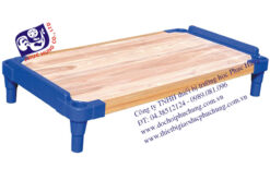 GIƯỜNG MẦM NON GỖ CHÂN NHỰA-GPH16002