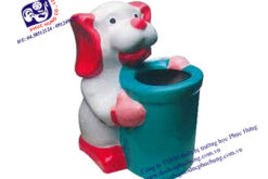 THÙNG RÁC CON CHÓ TAI DÀI-PTR05