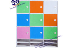 TỦ ĐỂ BA LÔ 9 Ô 2 TẦNG ĐỂ GIẦY DÉP BẰNG NHỰA-GT19