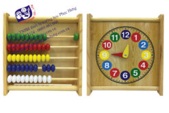 PTH742-ĐỒNG HỒ BÀN TÍNH 2 MẶT